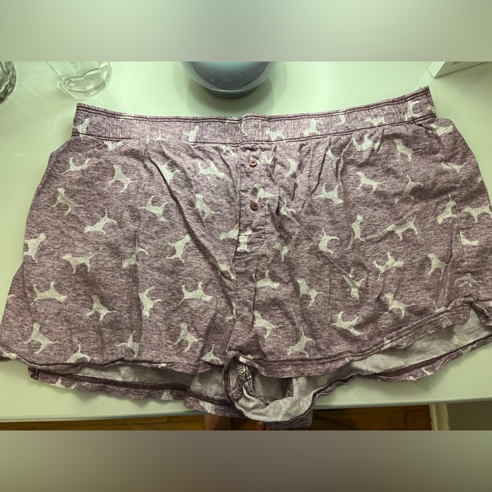 Victoria Secret Pink Womens Boxer Shorts Size LARGE Pink 05